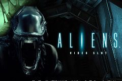 Forsiden af spilleautomaten Aliens