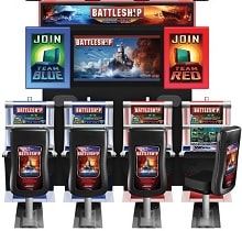 Forsiden af spilleautomaten Battleship